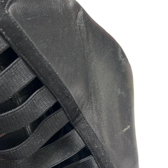 Gucci Black Elastic And Leather Isadora Gladiator Booties Size 39 - Picture 6 of 15